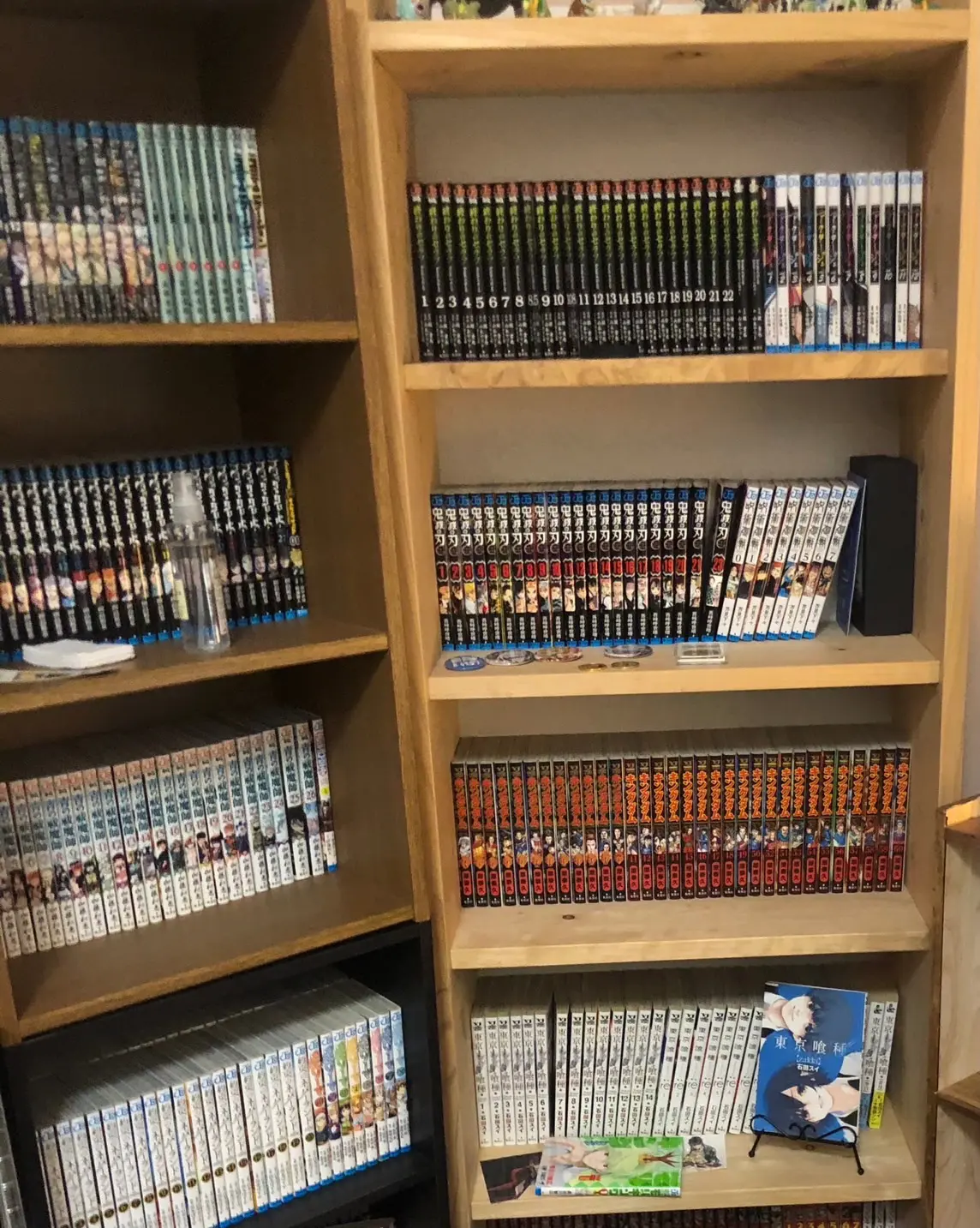 漫画がぎっしりの本棚